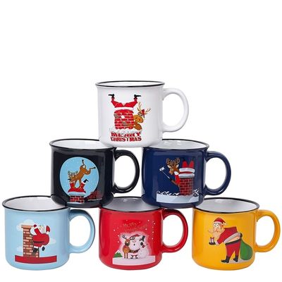 Copas de chocolate quente Design atraente e 14 Oz de Natal caneca de café com Santa Design