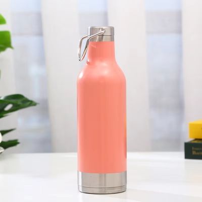 500 ml garrafa de água esportiva de aço inoxidável de parede dupla copo térmico isolado para todas as idades