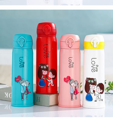 500 ml Garrafa de água de vidro de grande capacidade Portavel Copo de bebida direta Regalo de salto