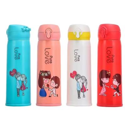 Água Quente Fria 500 ml Garrafa de Água de Vidro para Crianças Desportos e Aventuras ao Ar Livre