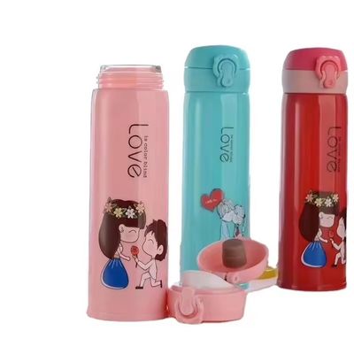 Água Quente Fria 500 ml Garrafa de Água de Vidro para Crianças Desportos e Aventuras ao Ar Livre