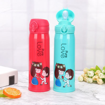 Água Quente Fria 500 ml Garrafa de Água de Vidro para Crianças Desportos e Aventuras ao Ar Livre
