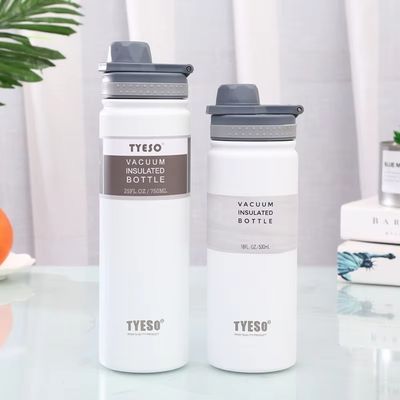Garrafa térmica reutilizável Eco-friendly boca larga de parede dupla garrafa de aço inoxidável