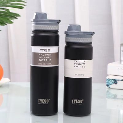 Garrafa térmica reutilizável Eco-friendly boca larga de parede dupla garrafa de aço inoxidável