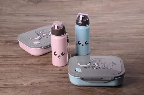 1000 ml 400 ml Reutilizável Compartimento de plástico portátil Microondas Bento Lunch Box para crianças Boxes de almoço escolar