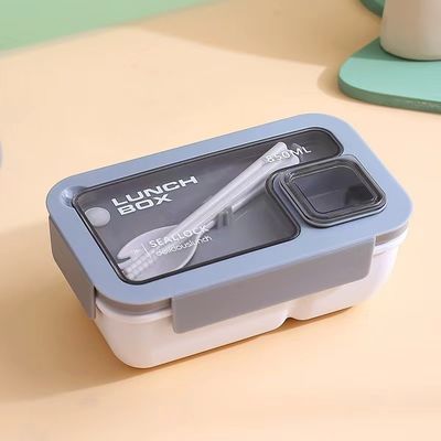 Caixa de almoço Bento de plástico portátil reutilizável para todas as pessoas aplicáveis no estilo escolar