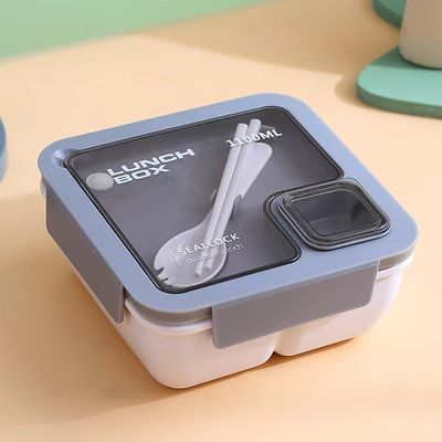 Caixa de almoço Bento de plástico portátil reutilizável para todas as pessoas aplicáveis no estilo escolar