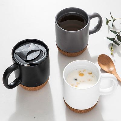 MUGS Logotipo personalizado Eco-friendly 450ml cerâmica caneca de café com design único fundo de cortiça