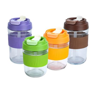 Copo de café portátil de 400 ml/550 ml caneca de café reutilizável com tampa e palha 2024 Design