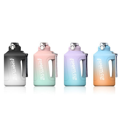 50oz Grande Capacidade Gradiente Cor PP plástico Copo de Água para esportes ao ar livre e fitness