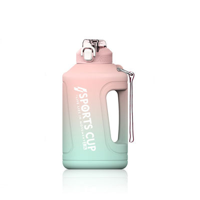 50oz Grande Capacidade Gradiente Cor PP plástico Copo de Água para esportes ao ar livre e fitness