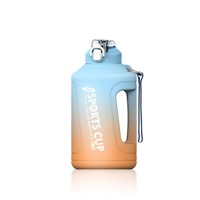 50oz Grande Capacidade Gradiente Cor PP plástico Copo de Água para esportes ao ar livre e fitness