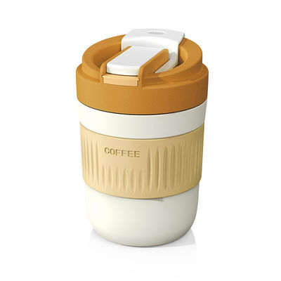 400ml/550ml Capacidade Portavel de vidro multifuncional Cute Glass Coffee Cup com palha