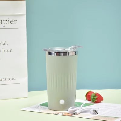 500 ml garrafa de batido elétrico com tampa Taça de mistura de café portátil Taça de mistura de leite