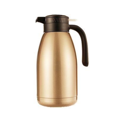 Carafe térmico de aço inoxidável com parede dupla, isolado a vácuo, colorido, pote de chá e café