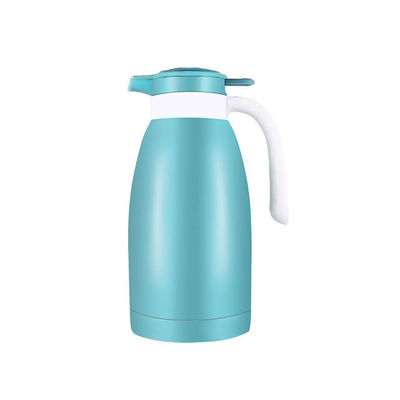 Carafe térmico de aço inoxidável com parede dupla, isolado a vácuo, colorido, pote de chá e café
