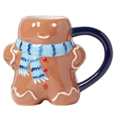 Desenho animado Carinhosas cerâmicas de Natal Pão de gengibre caneca de café 300 ml Sem acessórios adicionais