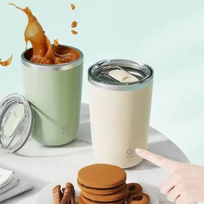 Taça de café eléctrica magnética de aço inoxidável de 350 ml com mistura e agitação automática