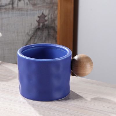 Garrafa de água portátil de escritório à prova de vazamento com padrão personalizado elegante 330ML Copo de cerâmica