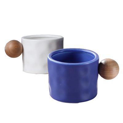 Garrafa de água portátil de escritório à prova de vazamento com padrão personalizado elegante 330ML Copo de cerâmica