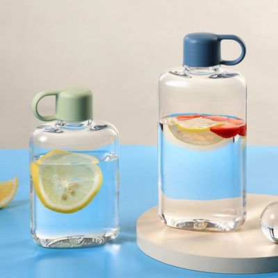 TOUR Portátil 360ml 500ml garrafa de água transparente clara com corda e fornecer amostra