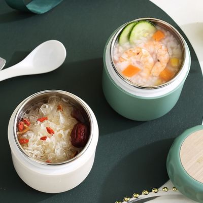 Mini frasco de vácuo de aço inoxidável com adesivos 3D Mantenha a sopa e o leite quentes