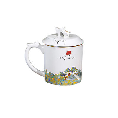 Taça de porcelana personalizada 400ml Taça de cerâmica de presente garrafa de café