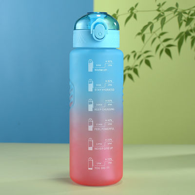 Logotipo personalizado Aceitável Grande Capacidade Matte Gradient Sports Water Cup para Camping
