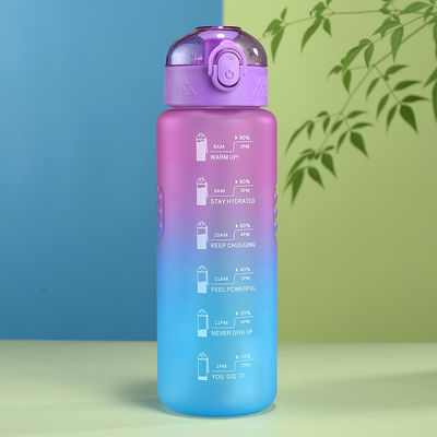 Logotipo personalizado Aceitável Grande Capacidade Matte Gradient Sports Water Cup para Camping