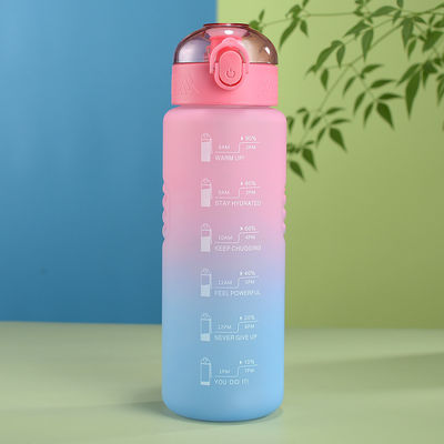 Logotipo personalizado Aceitável Grande Capacidade Matte Gradient Sports Water Cup para Camping