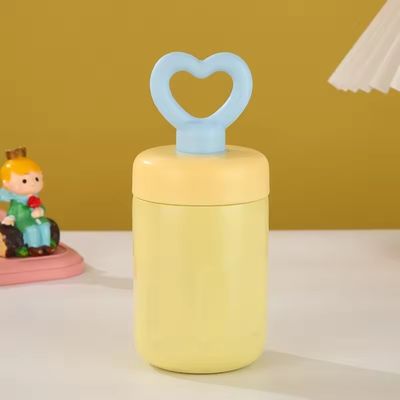 420ml de design moderno, cálice de termo portátil de viagem com alça de coração e aspirador
