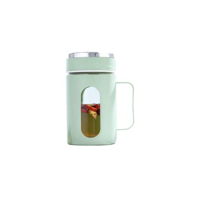 500 ml de vidro Refeição de presente para alunos simples Proof Leak Office Copo garrafas de água com tampa e cabo