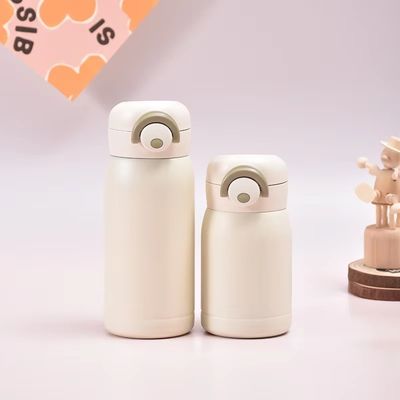 200ML/350ML Rosa Logotipo personalizado Colorido Thermos de Água de Aço Inoxidável para Crianças