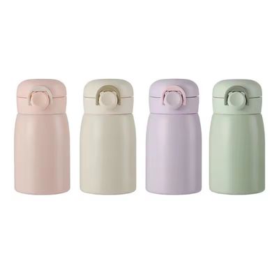 200ML/350ML Rosa Logotipo personalizado Colorido Thermos de Água de Aço Inoxidável para Crianças