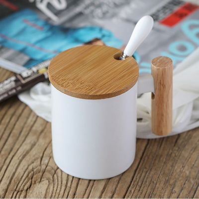 11 oz transferência de calor personalizada cerâmica caneca de viagem isolado taça de escritório branco com tampa