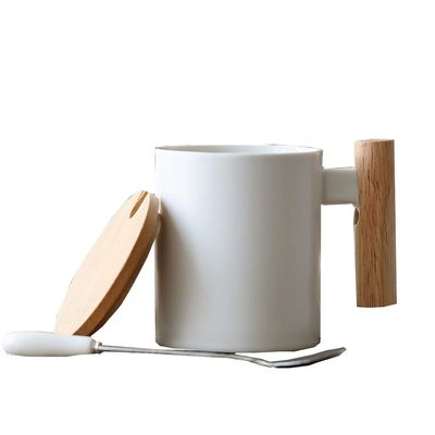 11 oz transferência de calor personalizada cerâmica caneca de viagem isolado taça de escritório branco com tampa