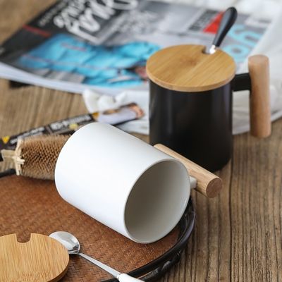 11 oz transferência de calor personalizada cerâmica caneca de viagem isolado taça de escritório branco com tampa