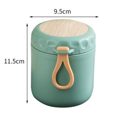 Copo de café da manhã isolado frasco de comida 400 ml estilo design bonito caixa de almoço termo com colher