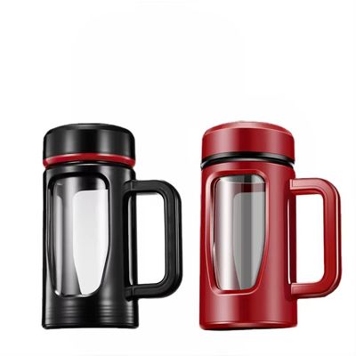 Estilo de design clássico Infundidor de chá de parede dupla inquebrável garrafa de água para viagem fácil