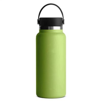 Vacuo isolado 32 oz boca larga garrafa de água de aço inoxidável para desempenho desportivo