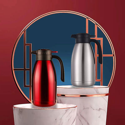 Logotipo personalizado Grande Capacidade 2000ml Biodegradável Acero Inoxidável Jar de Água Térmica