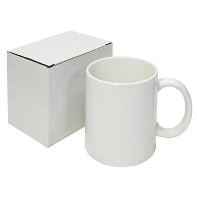 11oz Cerâmica Sublimação caneca Design personalizado não invertido Branco com acabamento de pérola