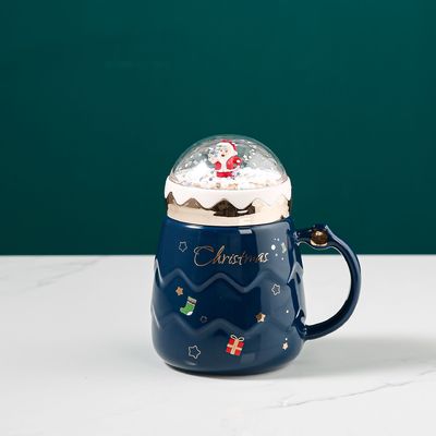 Conjunto de canecas de esmalte de cerâmica Red Mug For Christmas Gift Função de caneca de café leite água