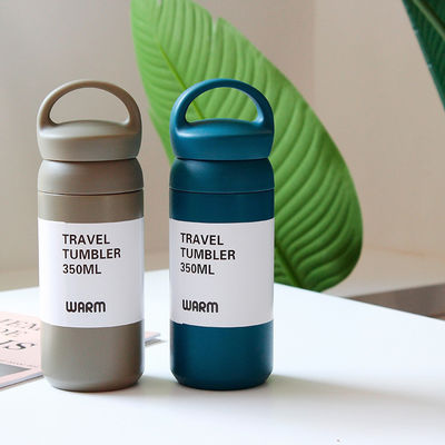 Voltar à Escola Taças Isoladas de Aço Branco 500 ml Flask Tumbler de vácuo com alça