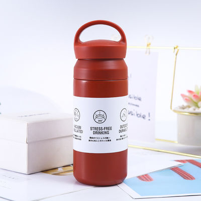 Voltar à Escola Taças Isoladas de Aço Branco 500 ml Flask Tumbler de vácuo com alça