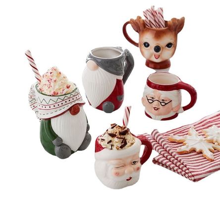 400ml Modelagem de animais 3D Sustentável Festival de casais caneca de café com cor personalizada