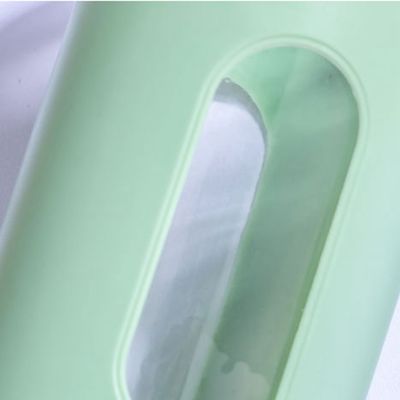 500 ml de garrafa de água de vidro personalizada com manga de plástico