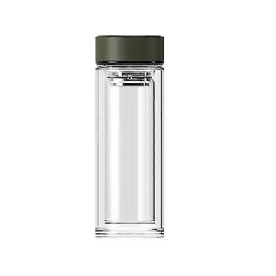 Copo de vidro à prova de calor espessado de camada dupla para separação de fabricação de chá HBL-W-300-108-A