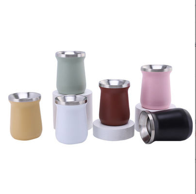 Taça de escritório para homens com logotipo personalizado de palha Taça resistente a quedas Garrafa de água de aço inoxidável 12oz Capacidade