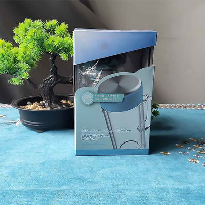Garrafa de água de vidro de sublimação de vidro isolado normal e vazio com marca personalizada